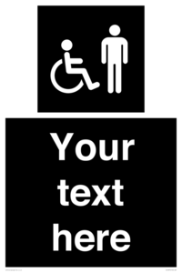 Custom information: black panel disabled and male